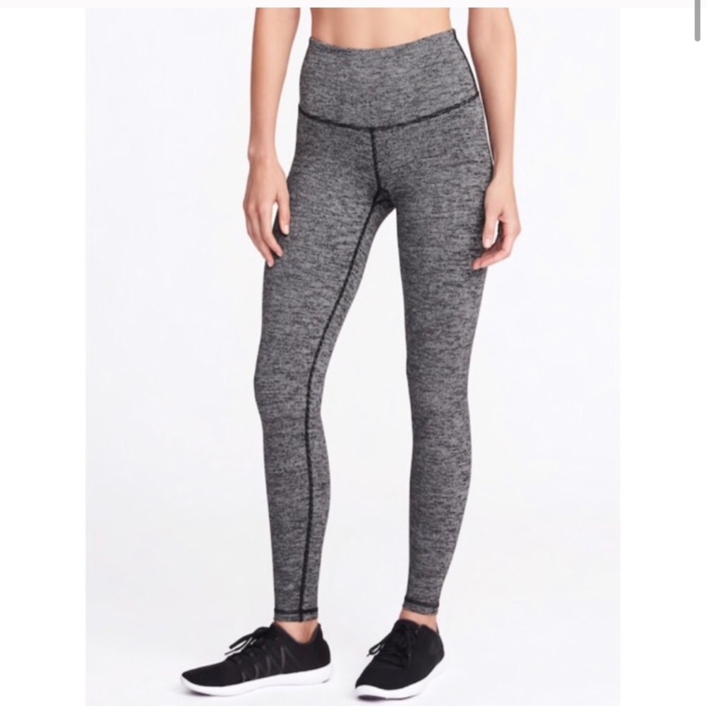 Old Navy High Rise Leggings yoga pants melange - Picture 1 of 7